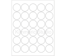 1-1/2" WATERPROOF Stickers,1.5 Circle,BLANK White,for Laser Printers,Wine Bottle Labels,Waterproof Sticker,Waterproof Labels,Shower Labels