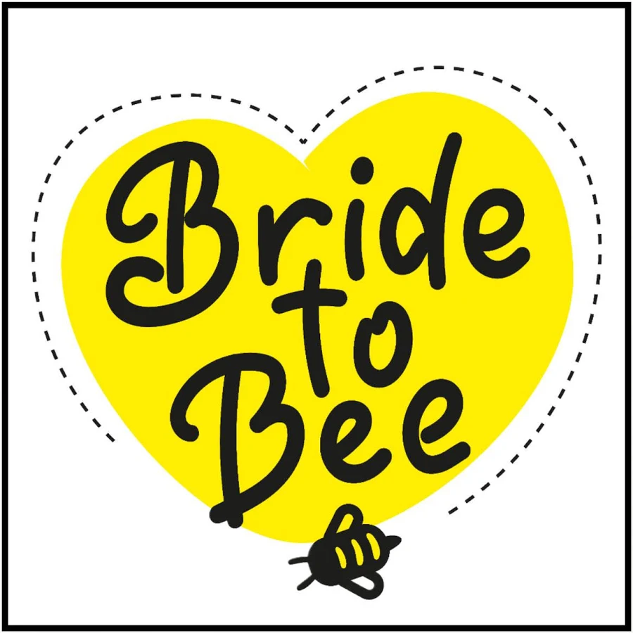 2 oz. Honey Bear Labels - Bride To Bee 80 ct.