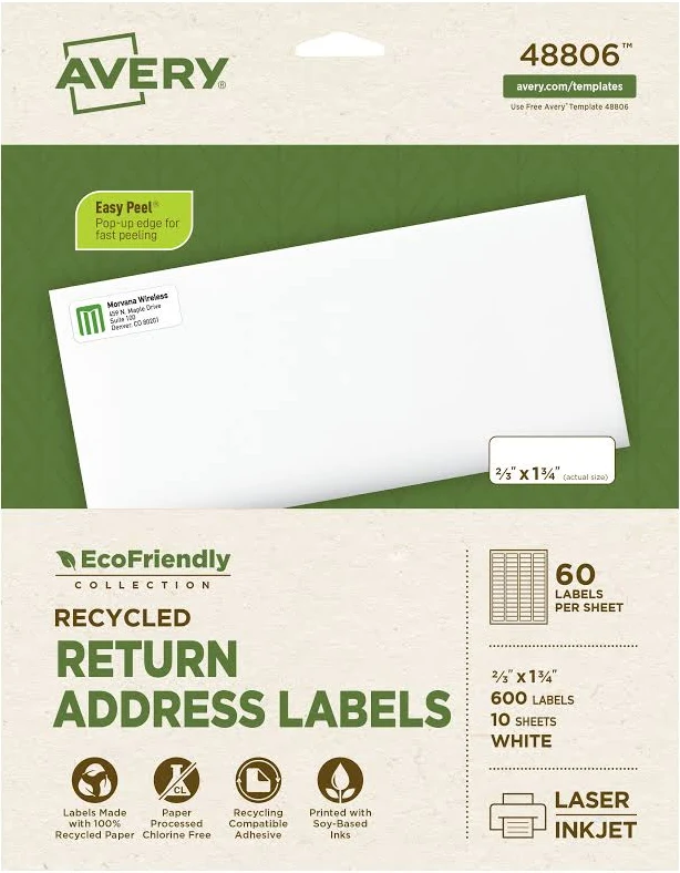 Avery EcoFriendly Address Labels
