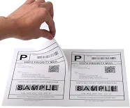 Half Sheet Self Adhesive Shipping Label for Laser & Inkjet Printers