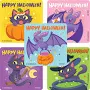 Halloween Cats & Bats Stickers