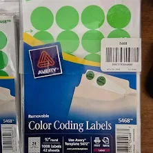 Avery Color Coding Labels - New Arts & Crafts