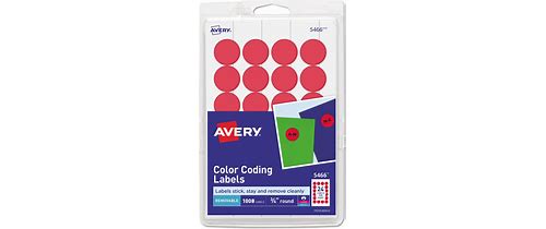 Avery® Color-Coding Labels, 3/4