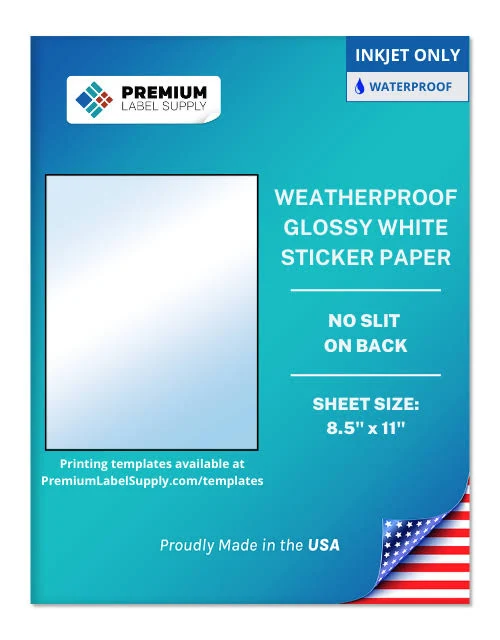 8.5′′ x 11′′ Sticker Paper
