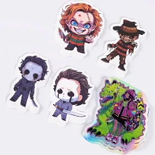 Custom Holographic Die Cut Stickers Adhesive Pro Cut Labels Vinyl Pvc Waterproof Printing Holographic Stickers Set