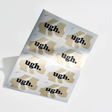 Silver Metallic Sheet Labels – Custom Foil Stickers | RacetopPrint, custom / 1000