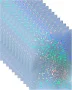 15 pack Cracked Ice Holographic self adhesive Cold Laminate - For Sticker, card making, photo decorating
