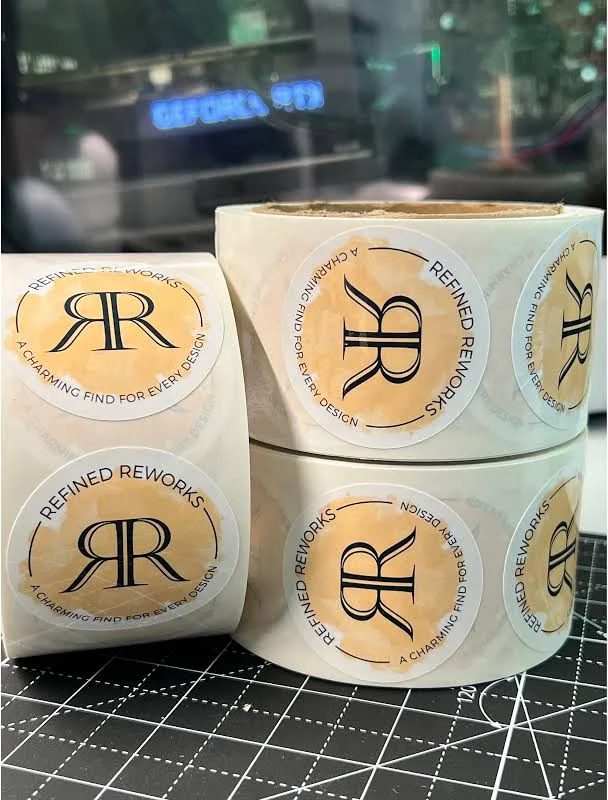 Custom Waterproof Roll Labels Upload Your Logo