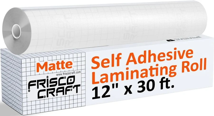 Frisco Craft Matte Clear Self Adhesive Laminating Roll