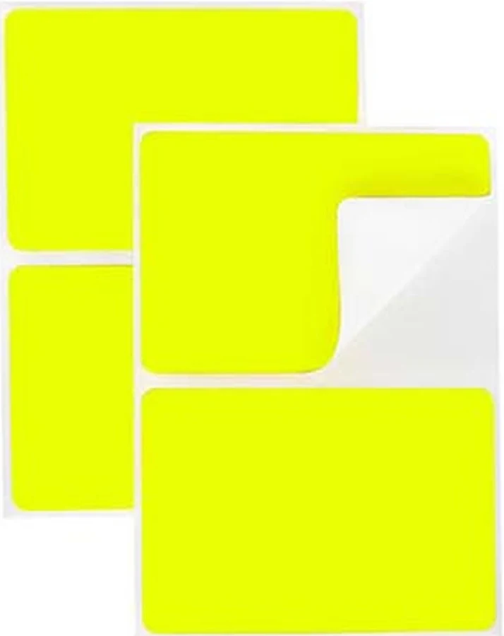 2" x 3" Removable Color-Code Rectangular Labels