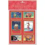 Adhesive Gift Tags, Santa's Holiday, 18-Pack