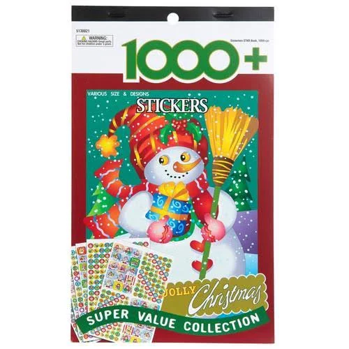 Jolly Christmas Snowman Stickers