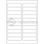 White paper self-adhesive labels 98x25,4 mm, on A4 sheet, for laser and inkjet printing