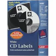 Avery Laser CD Labels 5698