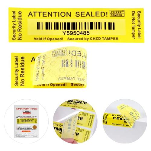 100Pcs Tamper Evident Stickers, …