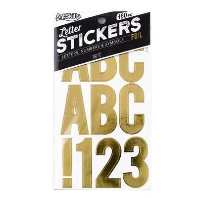 Art Skill Letter Stickers & Numbers