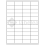 White paper self-adhesive labels 52,5x25,4 mm, on A4 sheet, for laser and inkjet printing