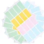 Oulii 80Pcs Self Adhesive Colored Name Label Stickers Thick Paper for Office and Group Use