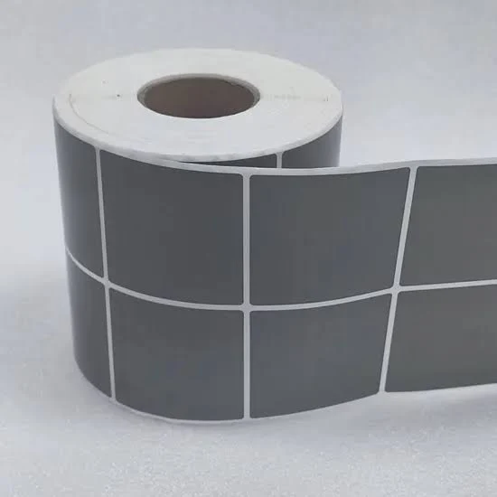 Customized Size Color Full Printed Silver Barcode Foil Jumbo Roll Printer Self Adhesive Label