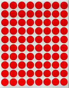 Royal Green Labels Round Dot Stickers