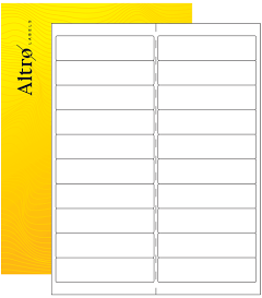 4" x 1" Weatherproof Rectangle Labels - Gloss Inkjet - 100 Sheets