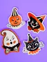 Halloween Retro Sticker Pack