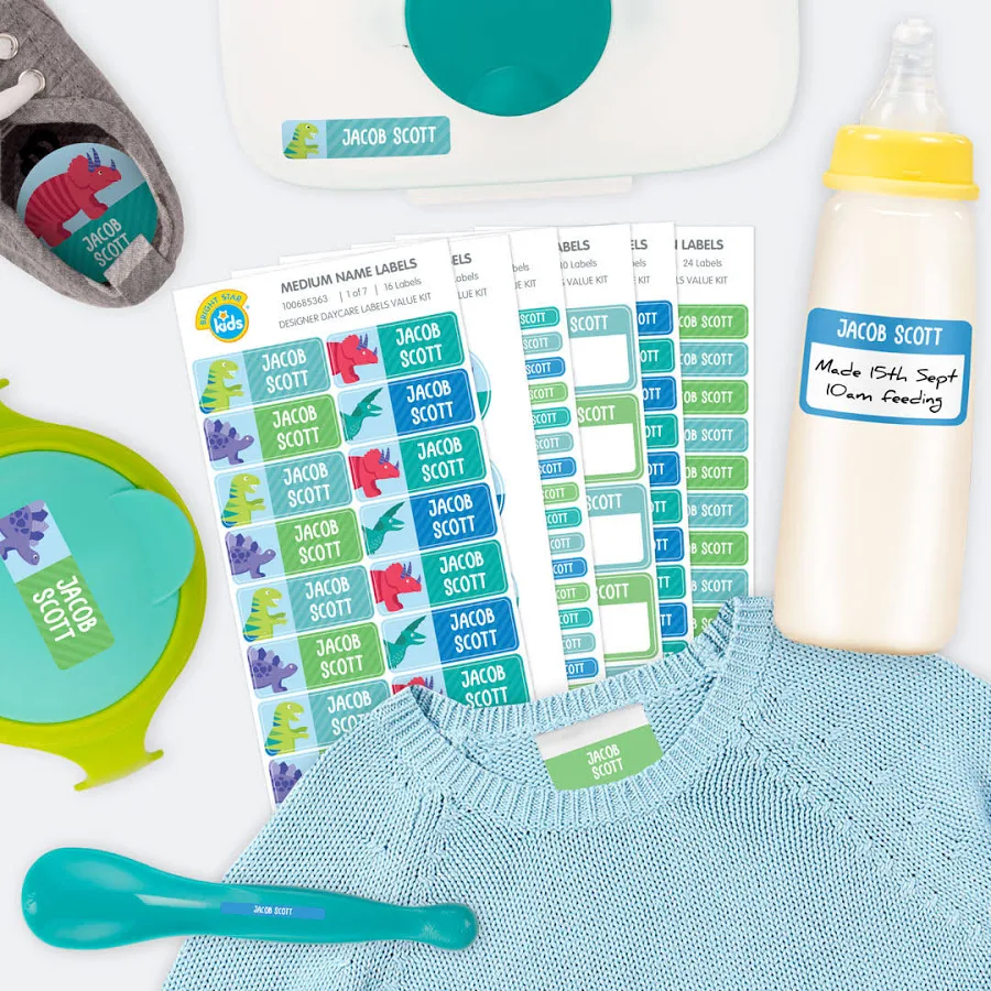 Name Labels - Daycare Combo Pack For Kids