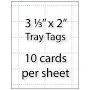 Tray Tags 3-1/3" x 2" | 10-up