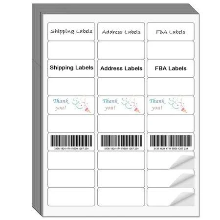 Neflaca Easy Peel Address Labels for Laser and Inkjet Printers