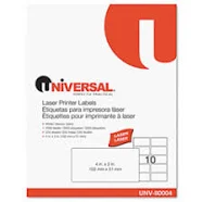 Universal White Labels Inkjet/Laser Printers 2 x 4 UNV80004