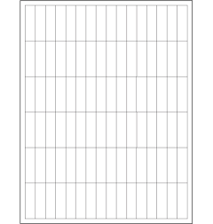 Tape Logic 1/2 x 1 3/4" White Rectangle Laser Labels LL103