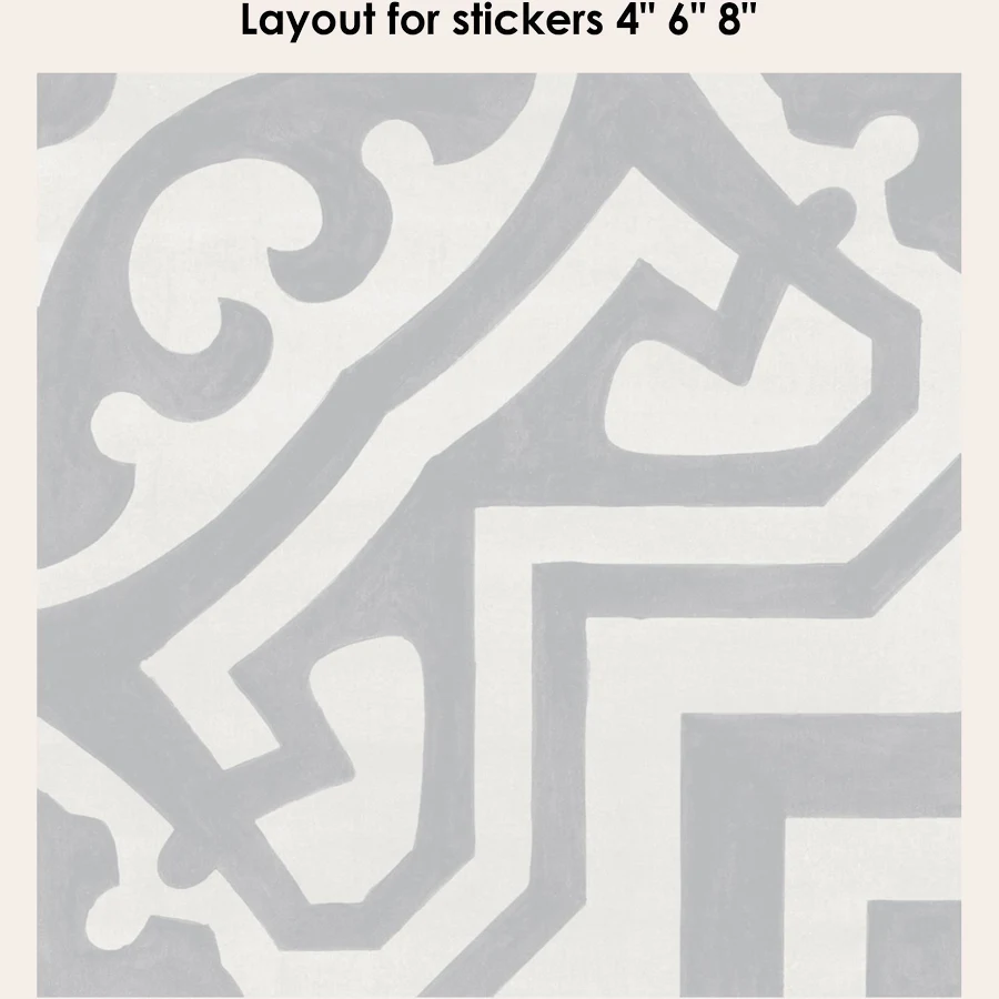 Quadrostyle Alba Vinyl Tile Sticker