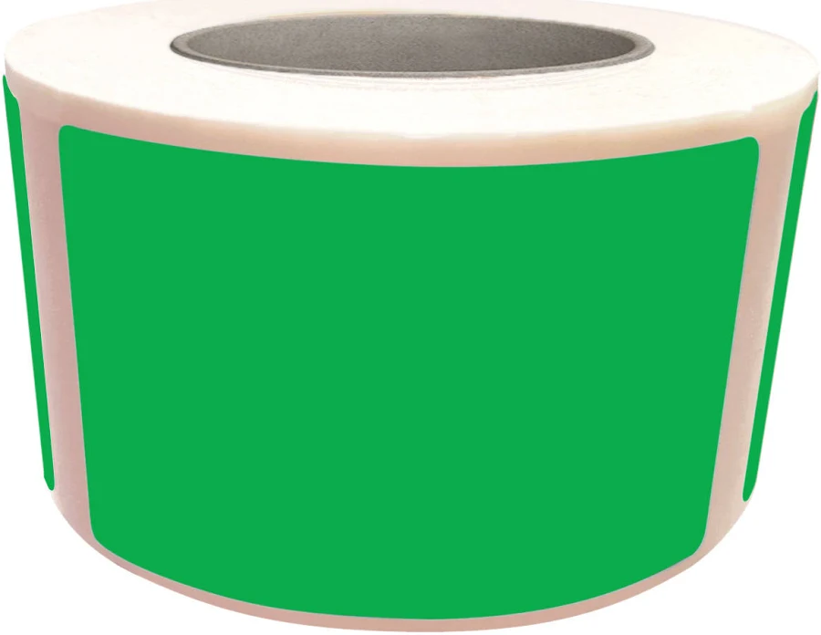 Royal Green Bright Color Labels