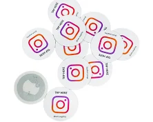 Custom Nfc Soft Anti Metal Label Sticker Made With Pet Or Coated Paper For Club And Supermarket Applications Featuring 13.56mhz Frequency And