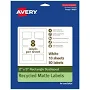 Avery EcoFriendly Rectangle Scalloped Labels