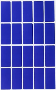 royal green Blue Colored File Stickers 1.57 Inch x 0.75 Inch