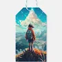 The Summit in Her Soul | Anime Hiker Girl Gift Tags