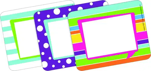 Barker Creek Happy Self-Adhesive Name Tags/Labels