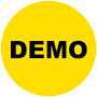 Demo Stickers | 2" Round Yellow Labels | Self-adhesive | 500 Labels | Free Shipping!