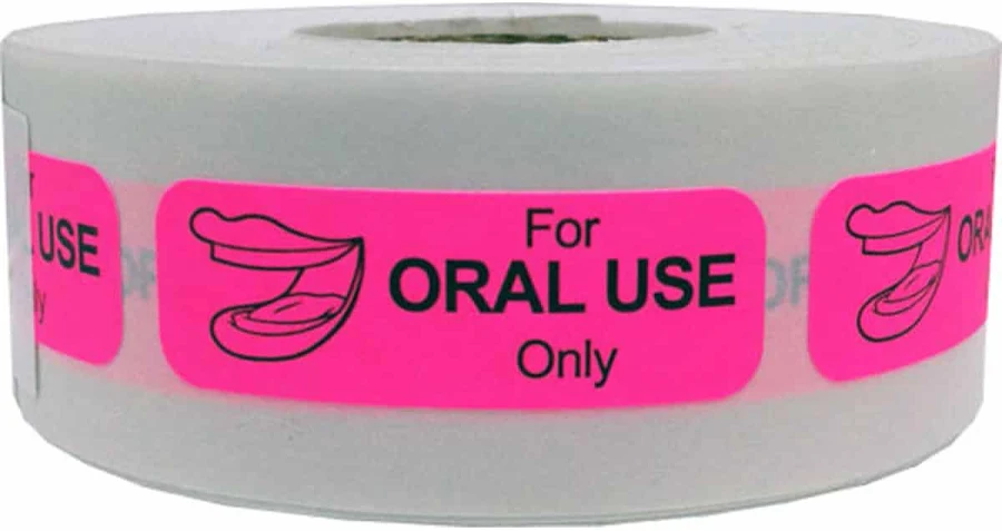 For Oral Use Only Warning Labels .5" x 1.5" | Wholesale Labels | InStockLabels