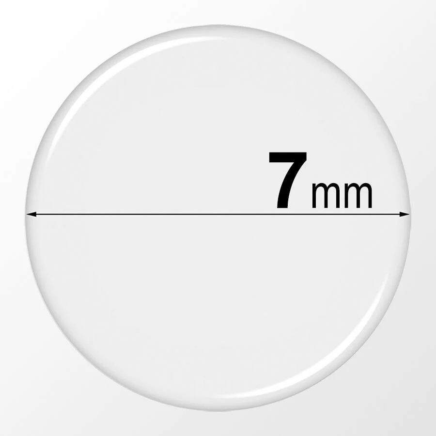 7mm Round Clear Epoxy Stickers - Self Adhesive Circle Resin Domes, Dots, Seals