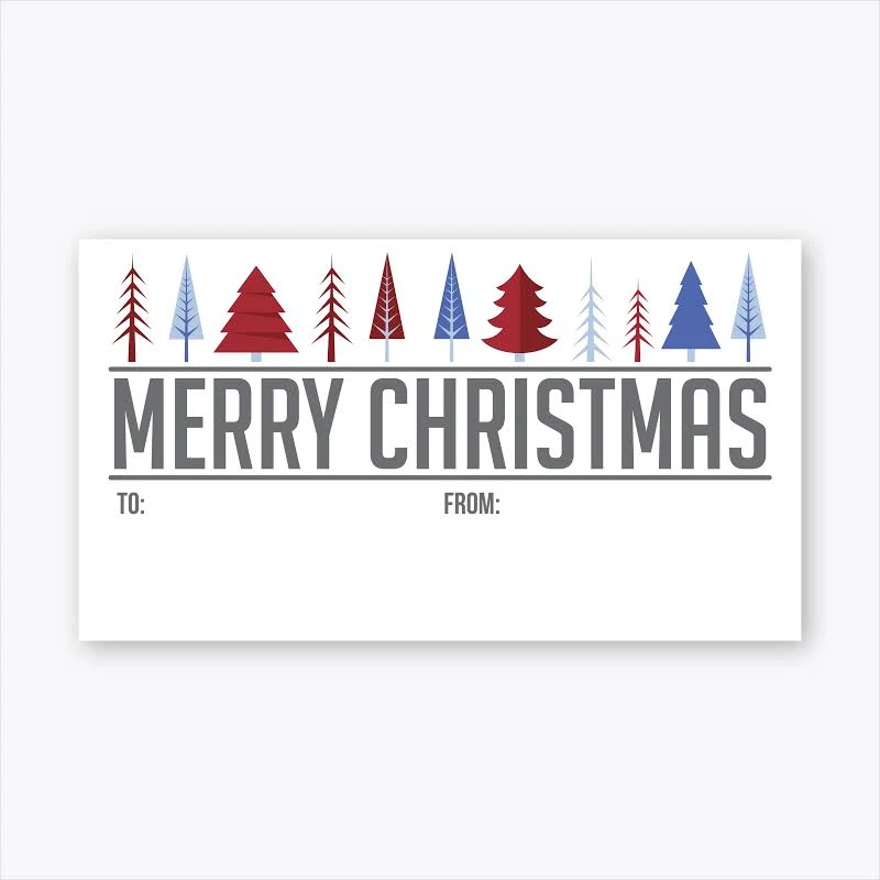 60ct. to and from Christmas Gift Wrapping Labels Stickers