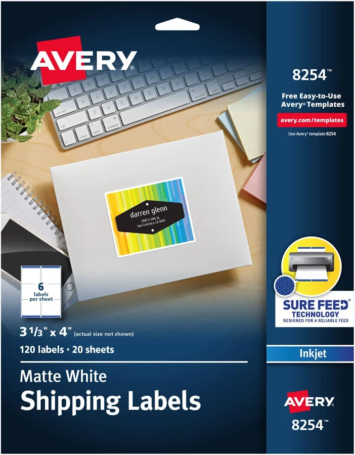 Avery?? Color Printing Labels Sure Feed? Technology