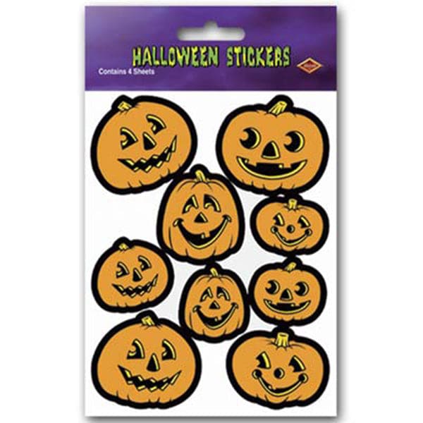 Beistle Jack-O-Lantern Halloween Stickers
