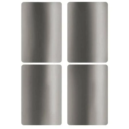 Royal Green Metallic Labels Rectangle Stickers