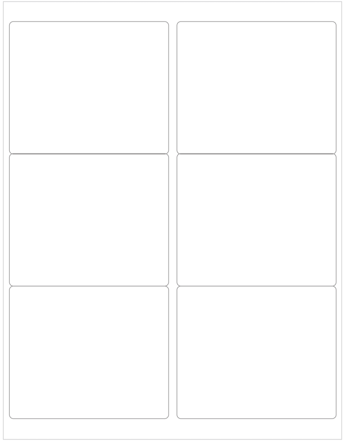 4 x 3.33" Compostable Rectangle Labels