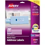 Avery Matte Clear Address Labels