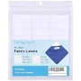 Wisdompro 111 Pcs No Iron Fabric Labels, Self-Stick Write-On Clothing Label Stickers Clothes Name Tags for Nursing Home, Daycare, Camp, School - White