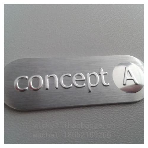 Brushed Aluminum Label Self Adh…