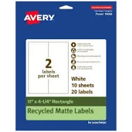 Avery EcoFriendly Rectangle Labels 94266-EWMP